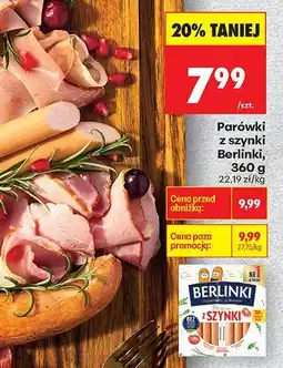 Biedronka Parówki z szynki, 360 g oferta