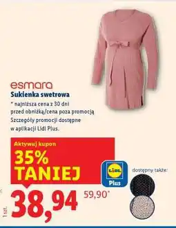 Lidl Sukienka swetrowa oferta
