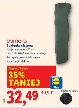 Lidl Sukienka ciążowa oferta
