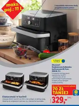 Lidl Silvercrest Dwukomorowa Frytkownica beztłuszczowa Air Fryer oferta