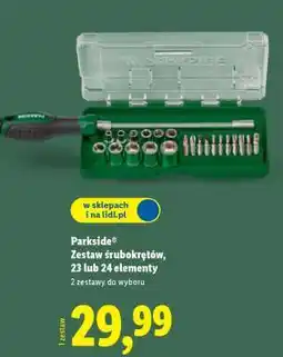 Lidl Parkside Zestaw śrubokrętów, 23 lub 24 elementy oferta