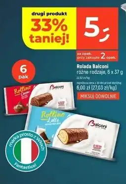 Dealz Ciastka rollino cacao Balconi oferta