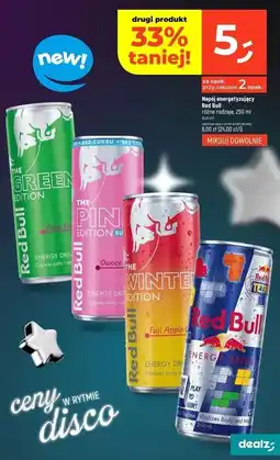 Dealz Napój energetyczny pink owoce leśne Red Bull oferta
