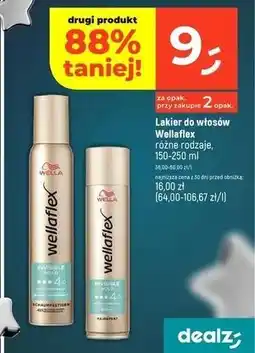 Dealz Lakier do włosów invisible hold Wellaflex oferta