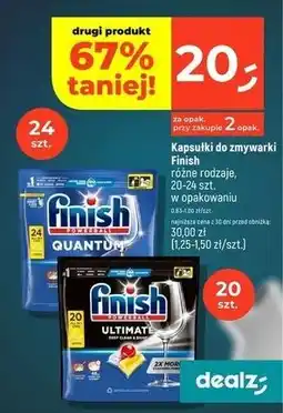 Dealz Tabletki do zmywarek lemon Finish Ultimate Plus oferta