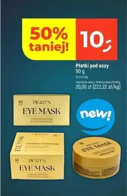 Dealz Płatki pod oczy z kolagenem i złotem Pilaten oferta