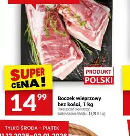 Twój Market Boczek wieprzowy bez kości oferta