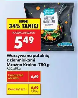Biedronka Warzywa na patelnię z ziemniakami Mroźna Kraina , 750 g oferta