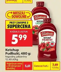 Biedronka Ketchup Pudliszki, 480 g oferta