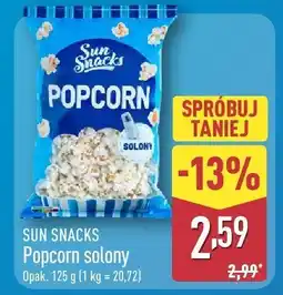 ALDI Popcorn solony SUN SNACKS oferta
