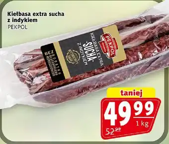 Kiełbasa extra sucha z indykiem Pekpol