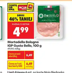 Biedronka Mortadela Gusto Bello oferta