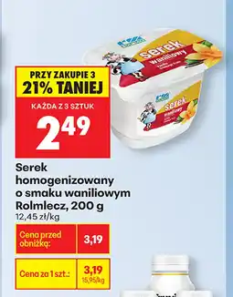 Biedronka Serek homogenizowany Rolmlecz oferta