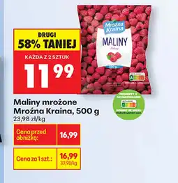 Biedronka Mrożone maliny Mroźna Kraina oferta