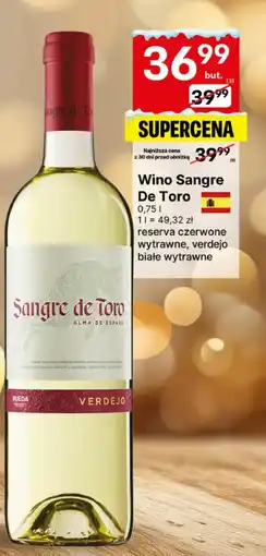 Delikatesy Centrum Wino wytrawne Sangre oferta