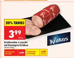 Biedronka Królewska z szynki od Szwagra Krakus oferta