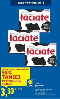 Lidl Masło ekstra 83% oferta