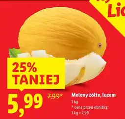 Lidl Melony żółte luzem oferta
