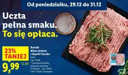Lidl Mięso mielone z łopatki i boczku oferta