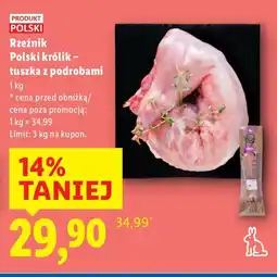 Lidl Polski królik tuszka z podrobami oferta