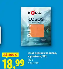 Lidl Łosoś wędzony na zimno w plastrach, XXL oferta