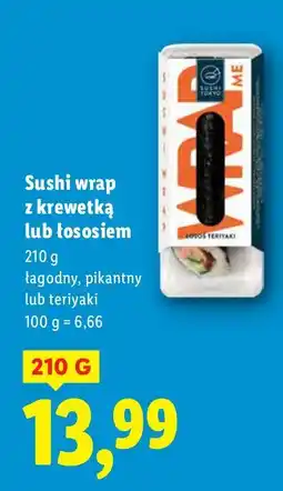 Lidl Sushi wrap z krewetką łagodny lub pikantny oferta