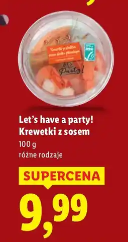 Lidl Krewetki z sosem oferta