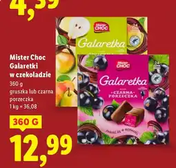 Lidl Galaretki w czekoladzie gruszka oferta
