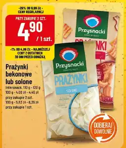 Polomarket Prażynki bekonowe lub solone Aksemsnack oferta