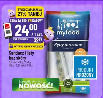 Sandacz filety bez skóry Myfood