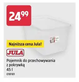Jula Pojemnik do przechowywania z pokrywką Jula 45 l oferta