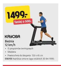 Jula KAYOBA Bieżnia 12 km/h oferta