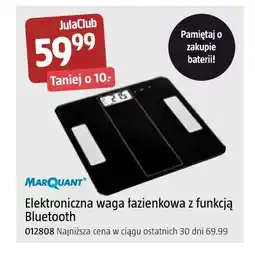 Jula MARQUANT Elektroniczna waga łazienkowa z funkcją Bluetooth oferta