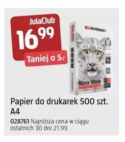 Jula Papier do drukarek 500 szt. A4 oferta
