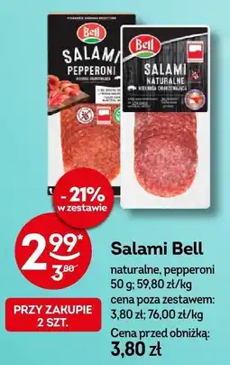 Żabka Salami Bell naturalne, pepperoni oferta