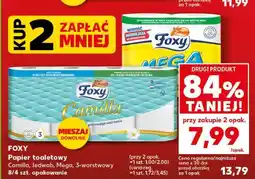 Kaufland FOXY Papier toaletowy Camilla, Jedwab, Mega, 3-warstwowy 8/4 szt oferta