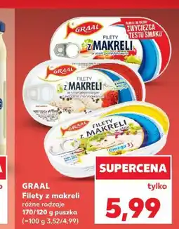 Kaufland GRAAL Filety z makreli różne rodzaje 170/120 g puszka oferta