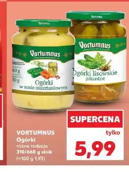 Kaufland Vortumnus Ogórki różne rodzaje 310/660 g słoik oferta