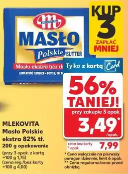 Kaufland Mlekovita Masło Polskie ekstra 82% tł. 200 g oferta