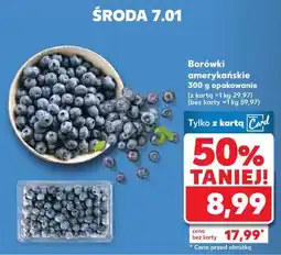 Kaufland Borówki amerykańskie 300 g opakowanie oferta