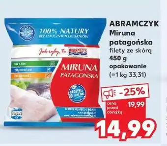 Kaufland ABRAMCZYK Miruna patagońska filety ze skórą 450 g opakowanie oferta