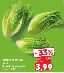 Kaufland Sałata rzymska mini 2 sztuki opakowanie oferta