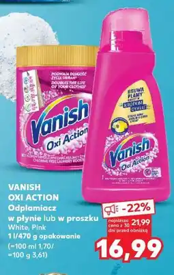 Kaufland Vanish Oxi Action płyn lub proszek do prania 1,14/0,97 kg oferta