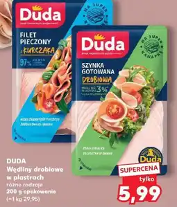 Kaufland DUDA Wędliny drobiowe w plastrach różne rodzaje 200 g opakowanie oferta