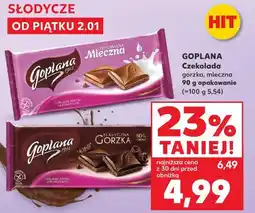 Kaufland Goplana Czekolada gorzka, mleczna oferta
