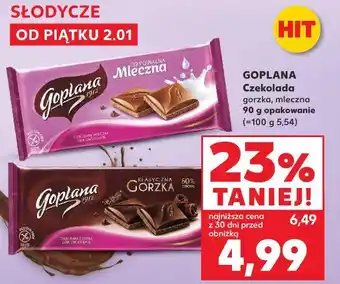 Kaufland Goplana Czekolada gorzka, mleczna oferta