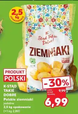 Kaufland K-STAD TAKIE DOBRE Polskie ziemniaki jadalne 2,5 kg opakowanie oferta