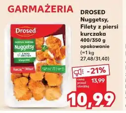 Kaufland DROSED Nuggetsy Filet z piersi kurczaka 400/350 g opakowanie oferta