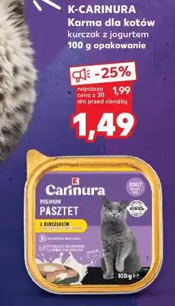 Kaufland K-CARINURA Karma dla kotów kurczak z jogurtem 100 g oferta