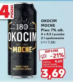 Kaufland Okocim Mocne Piwo 7% alk. 4x0,5l puszka oferta